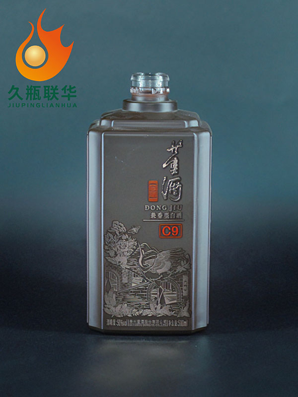 董酒仿陶玻璃瓶 董酒仿陶玻璃瓶